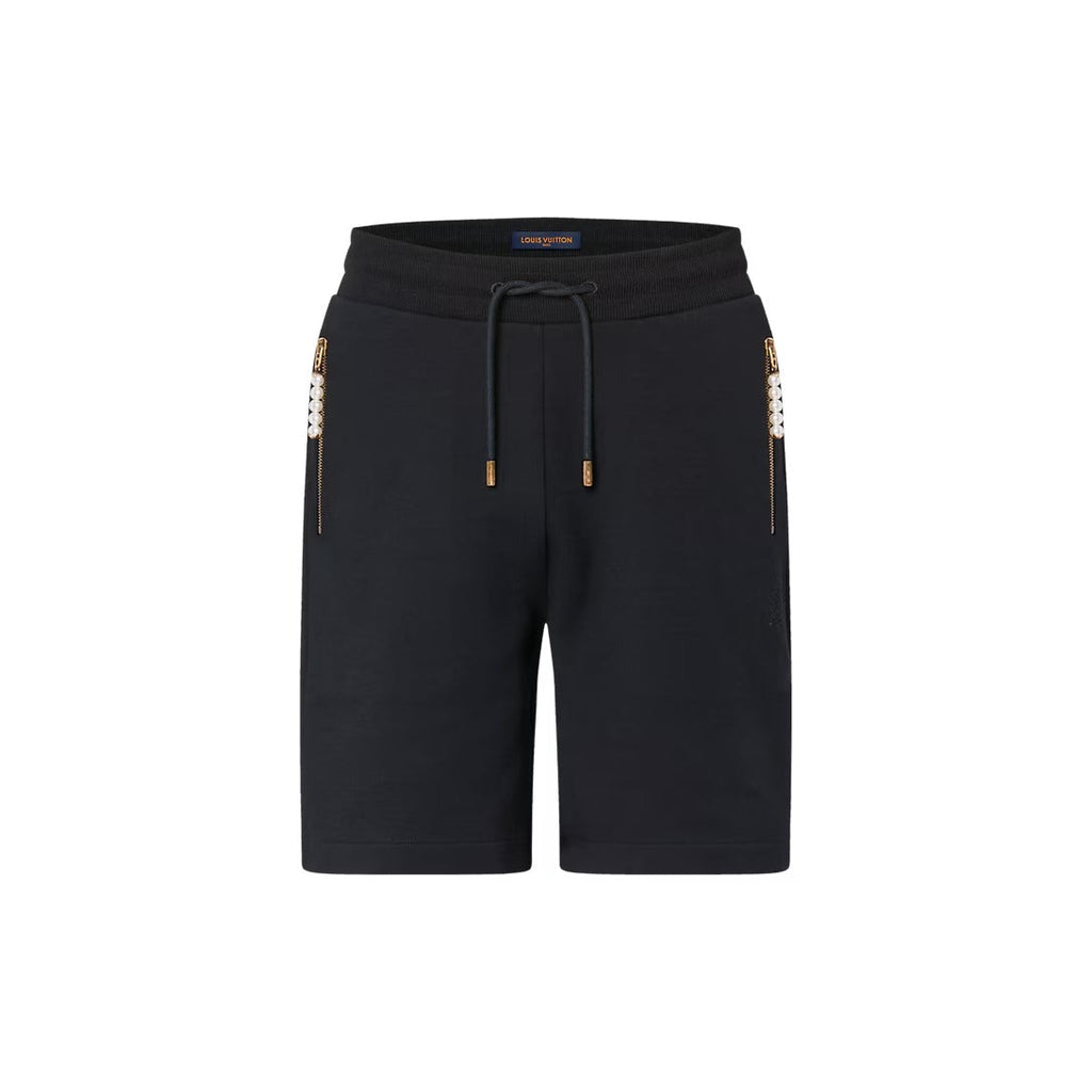 Embroidered Jersey Shorts