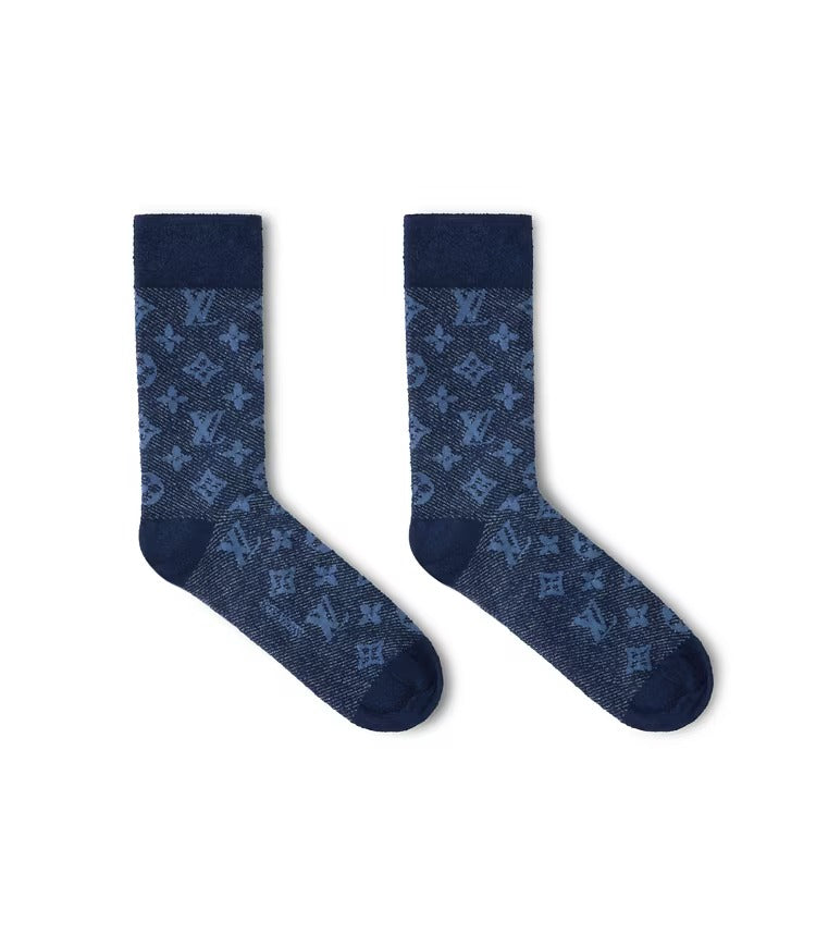 Monogram Denim Icon Socks