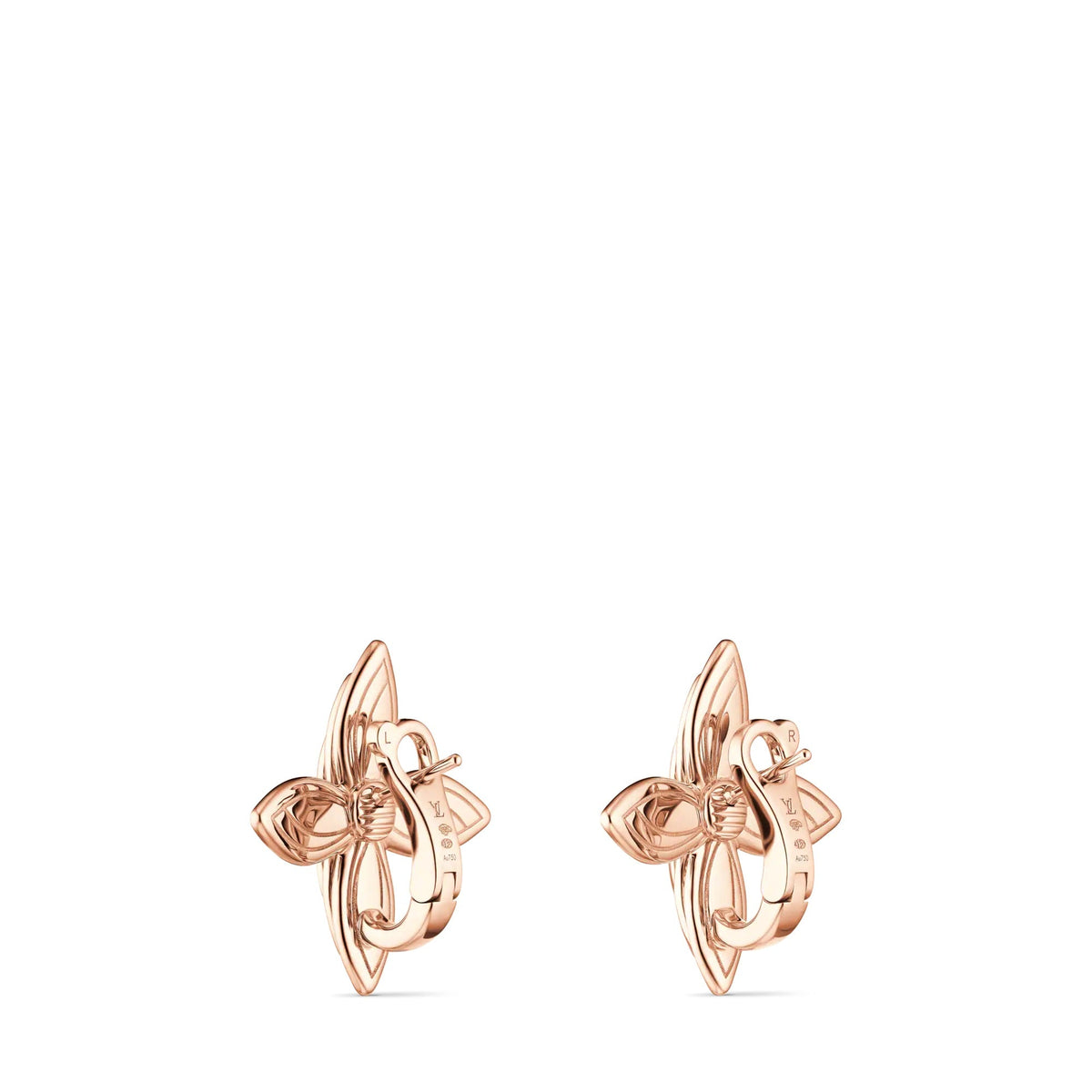 Idylle Blossom Earrings, Rose Gold and Diamonds