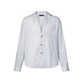Monogram Striped Pajama Long-Sleeved Shirt