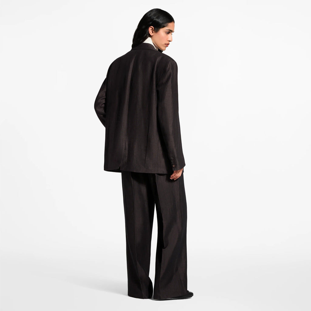 Cord Belt Tailored Pants