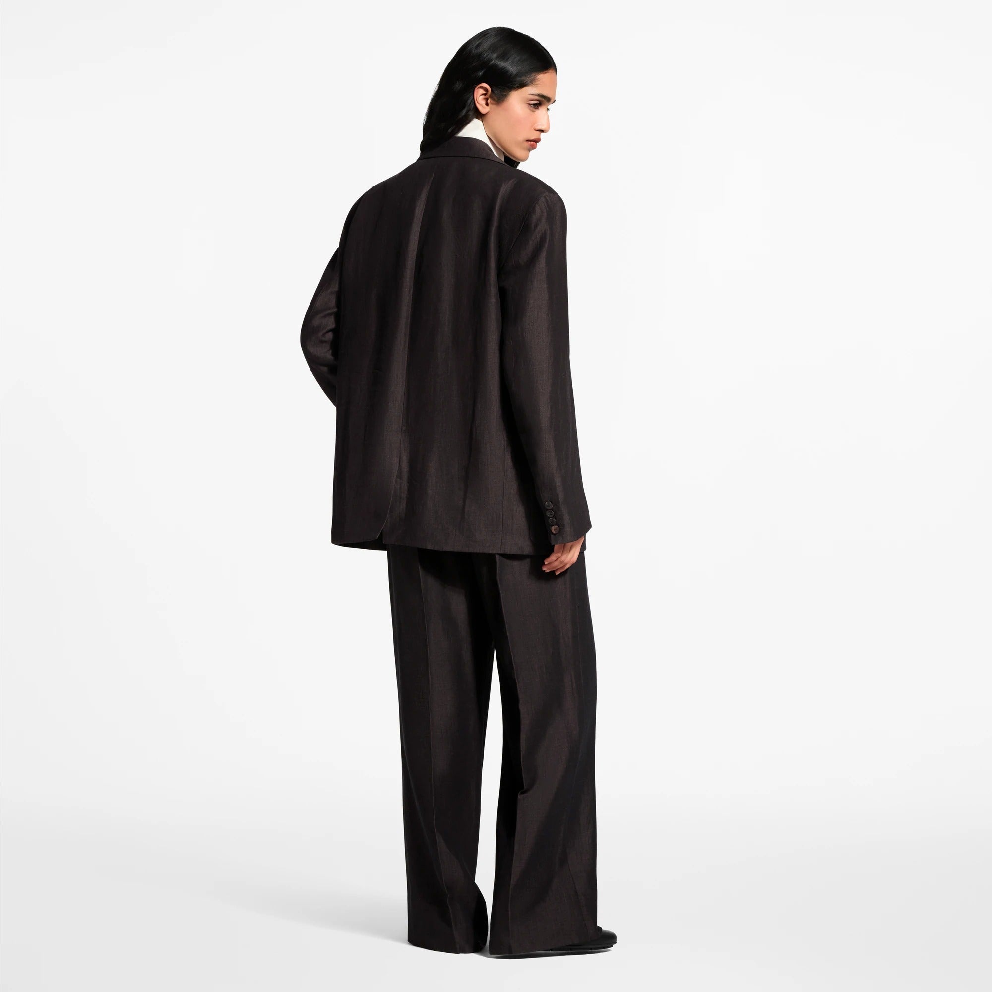 Cord Belt Tailored Pants