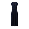 Twist Belt Pleated Dress