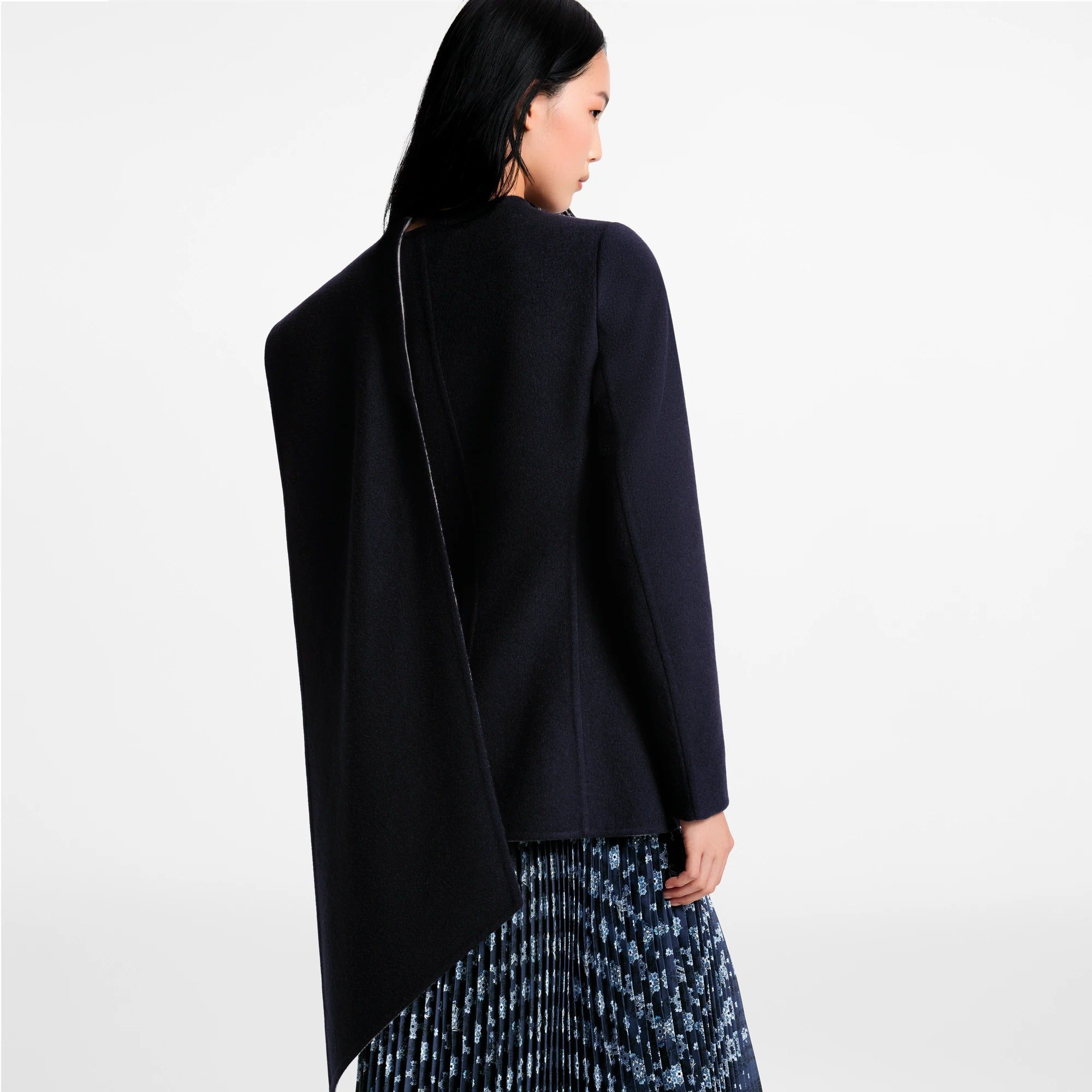 Asymmetrical Scarf Jacket