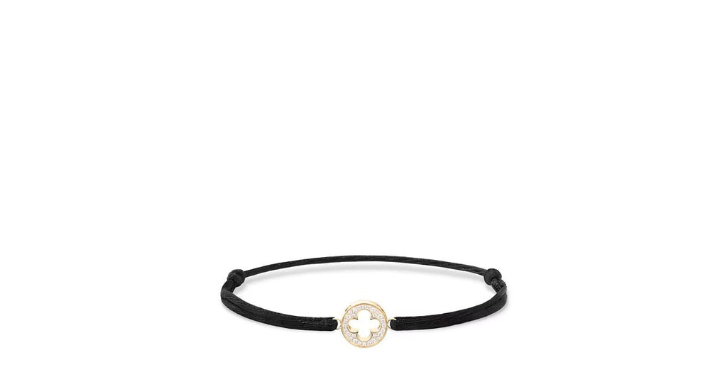 Empreinte Cord Bracelet, Yellow Gold and Diamonds