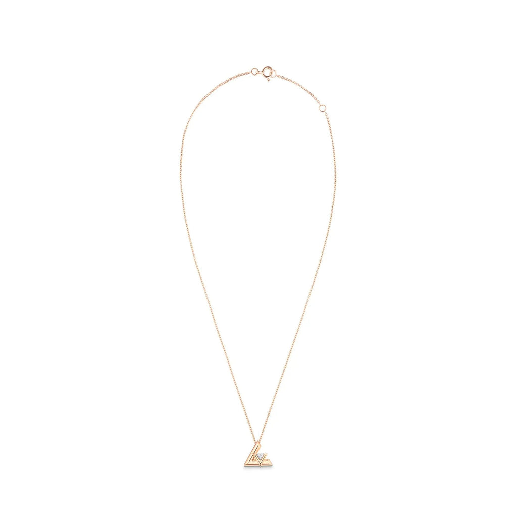 LV Volt One Small Pendant, Pink Gold And Diamond