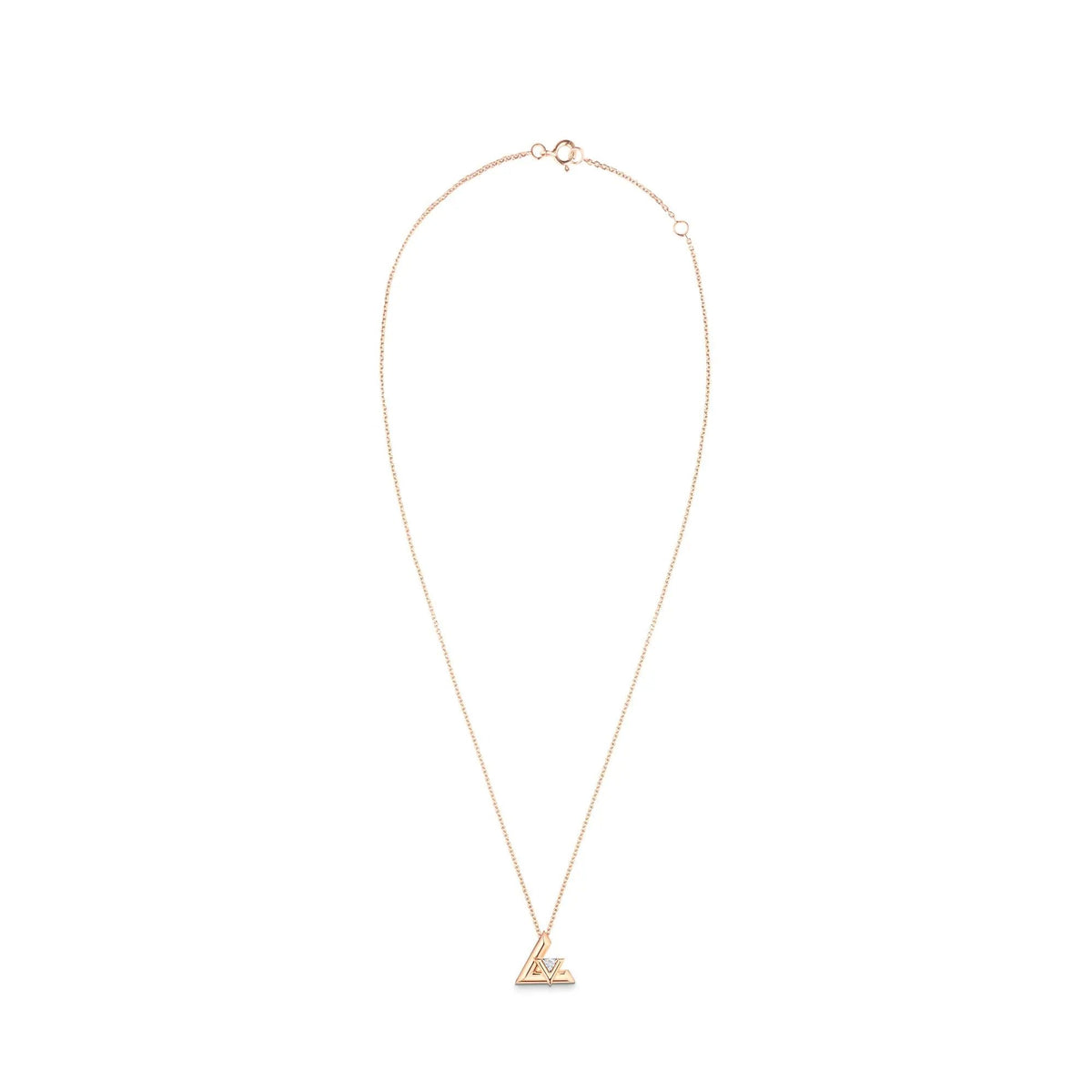 LV Volt One Small Pendant, Pink Gold And Diamond