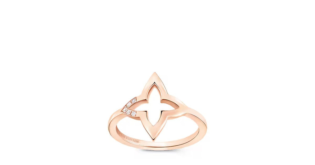 Ombre Blossom Ring, Pink Gold and Diamonds