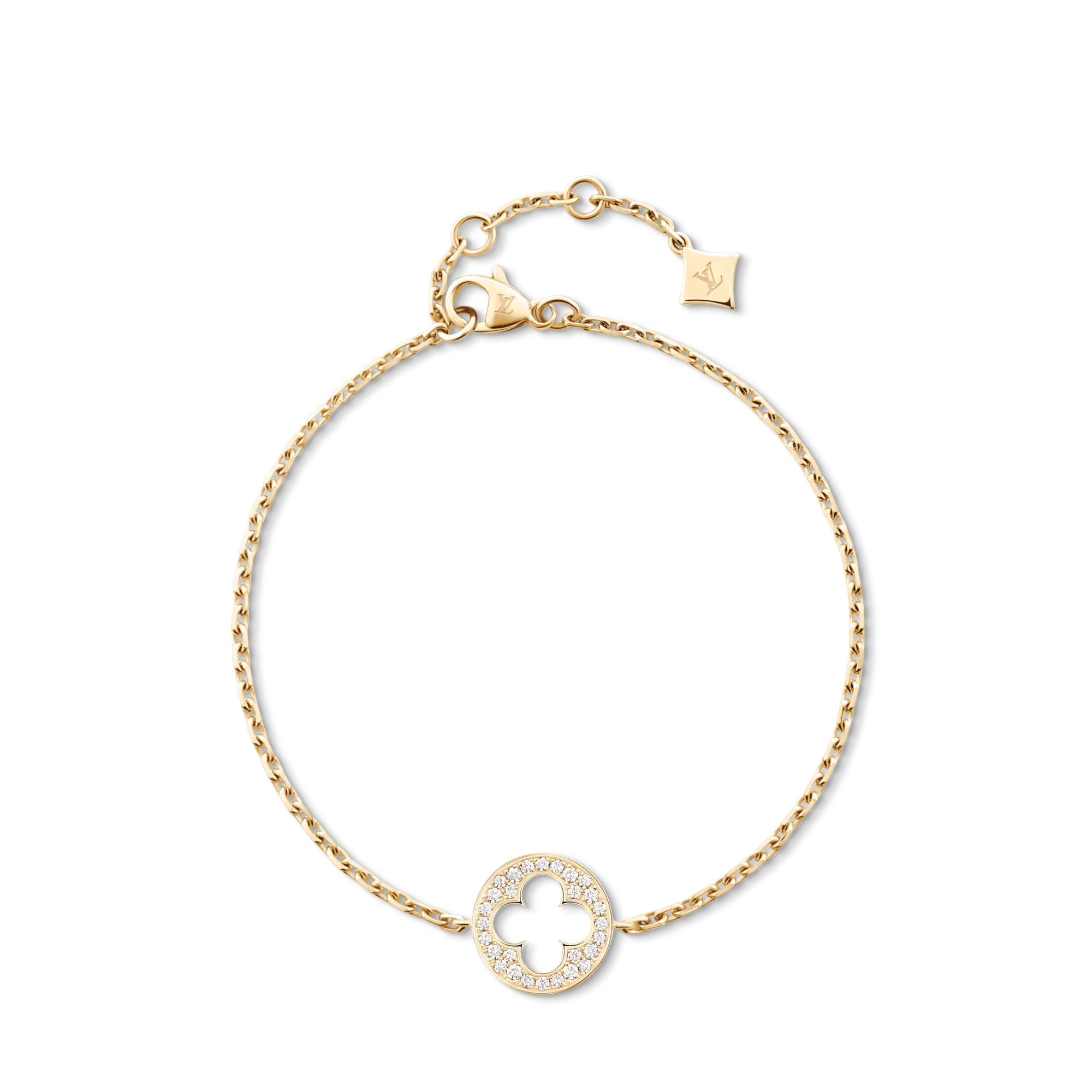 Empreinte Chain Bracelet, Yellow Gold and Diamonds