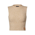 Cropped Ribbed Knit Top