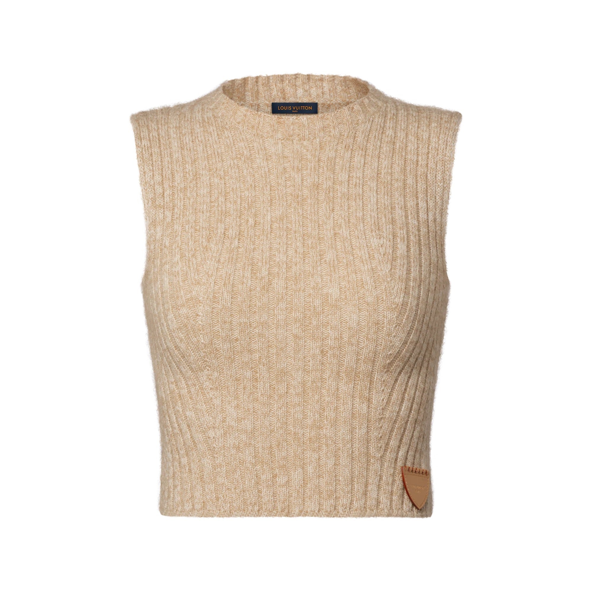 Cropped Ribbed Knit Top