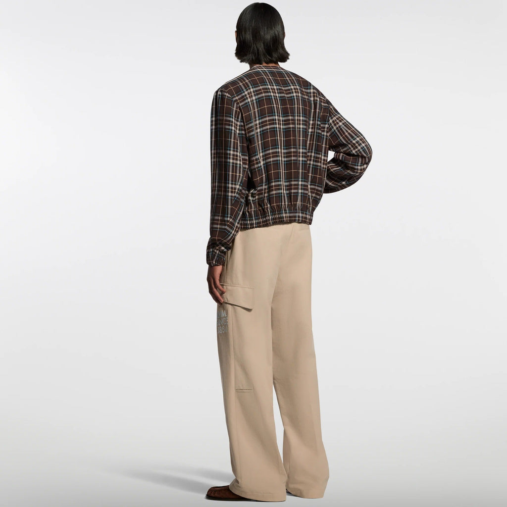 Embroidered Cotton Cargo Pants