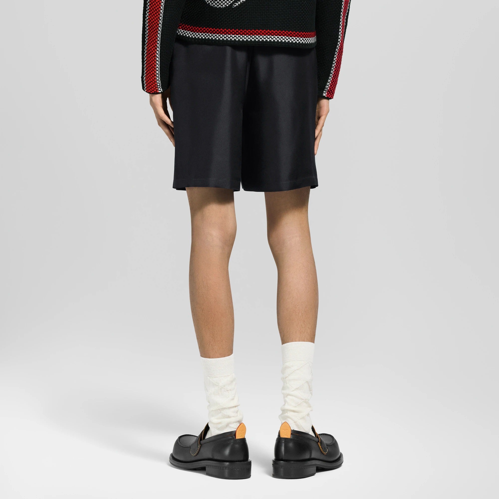 Printed Signature Silk Shorts