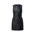 Monogram Tweed Fitted Dress