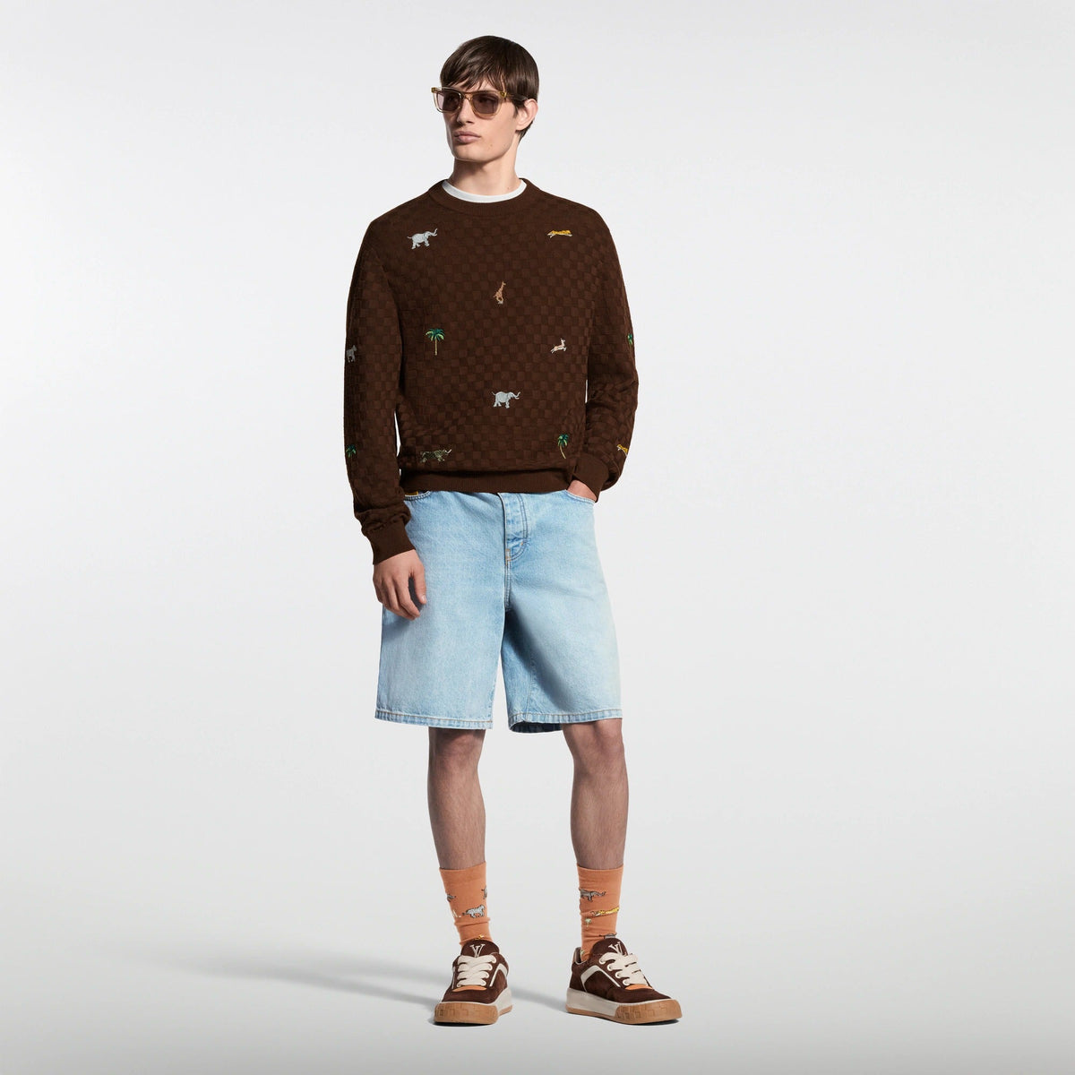 LV x The The Darjeeling Limited Embroidered Long-Sleeved Crewneck