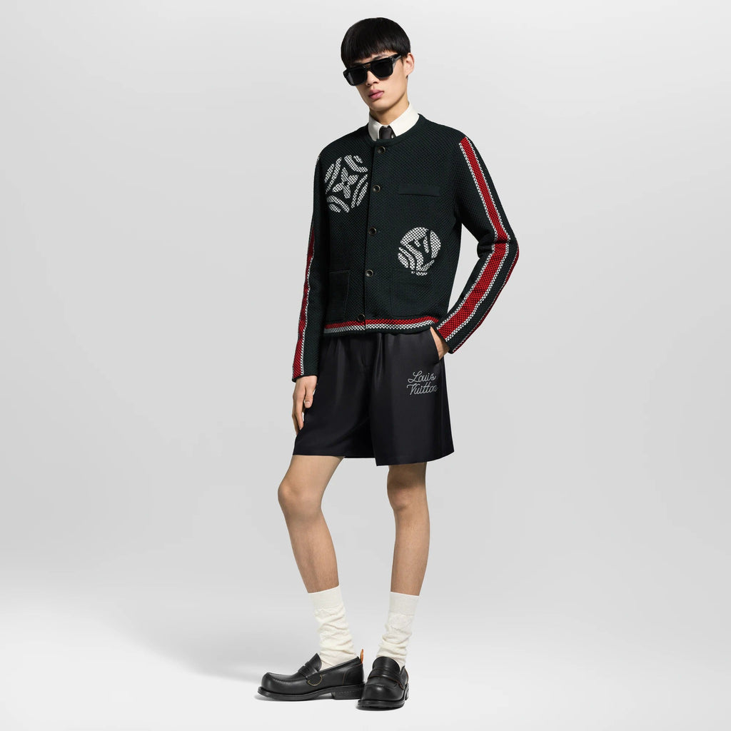 Printed Signature Silk Shorts