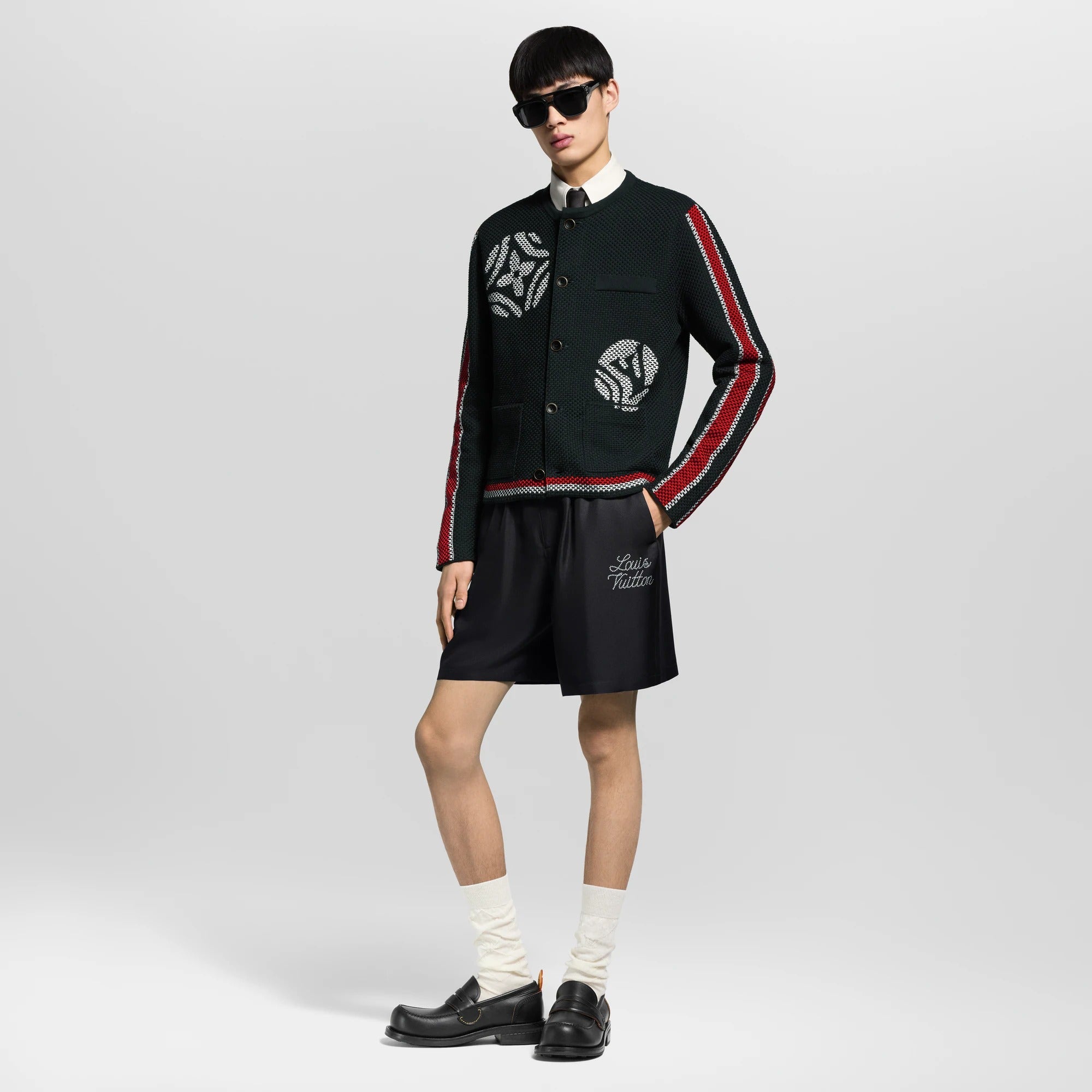 Printed Signature Silk Shorts
