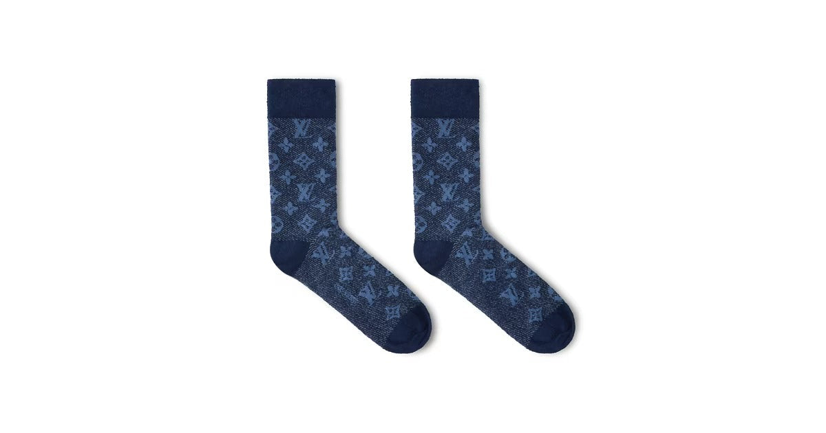 Monogram Denim Icon Socks