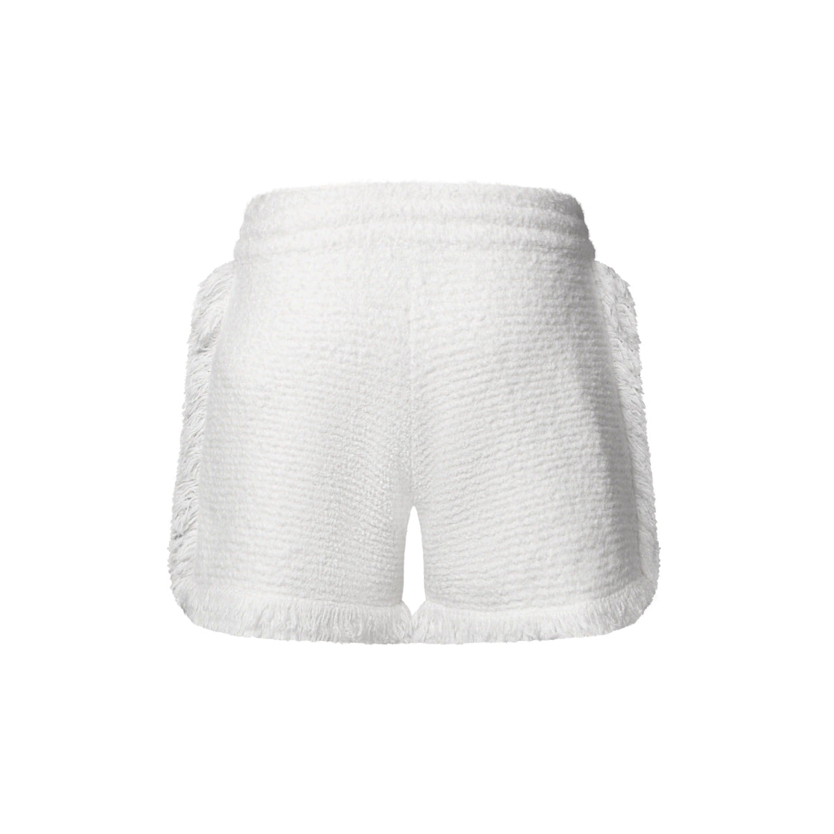 Fringe Hem Toweling Shorts