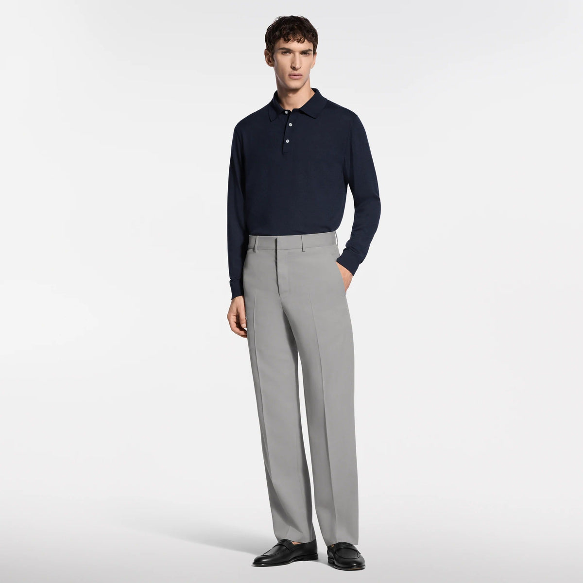 Tailored Silk-Blend Pants