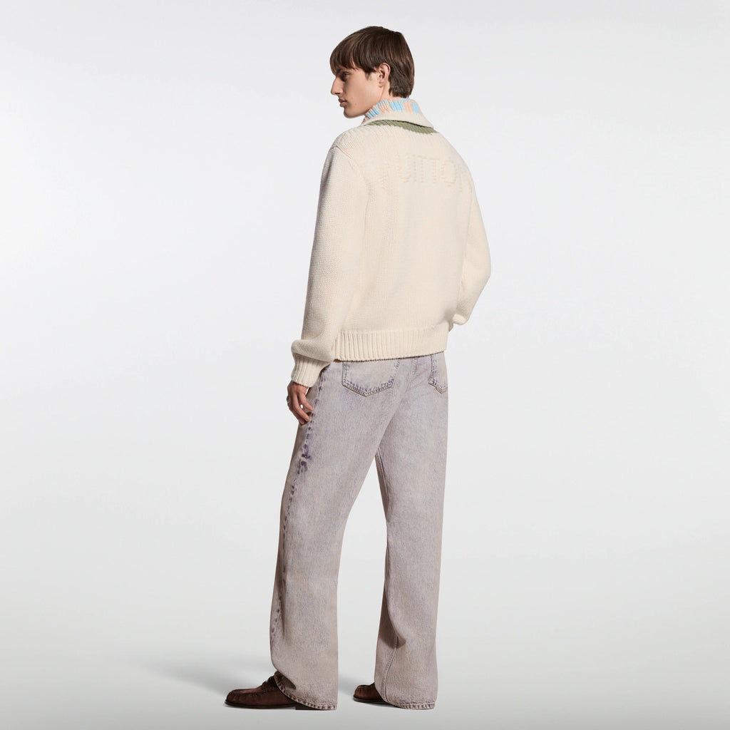 Faded Denim Skate Pants
