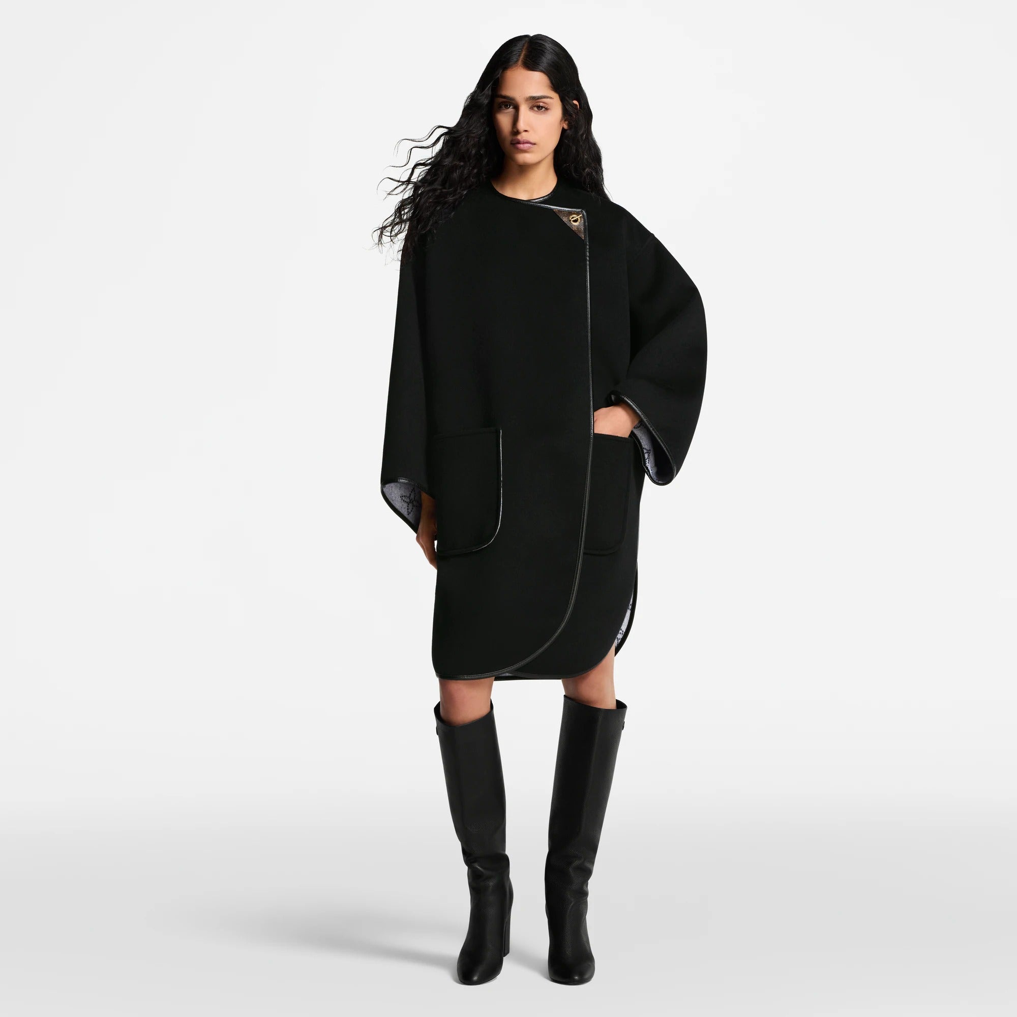 Double Face Toggle Detail Coat