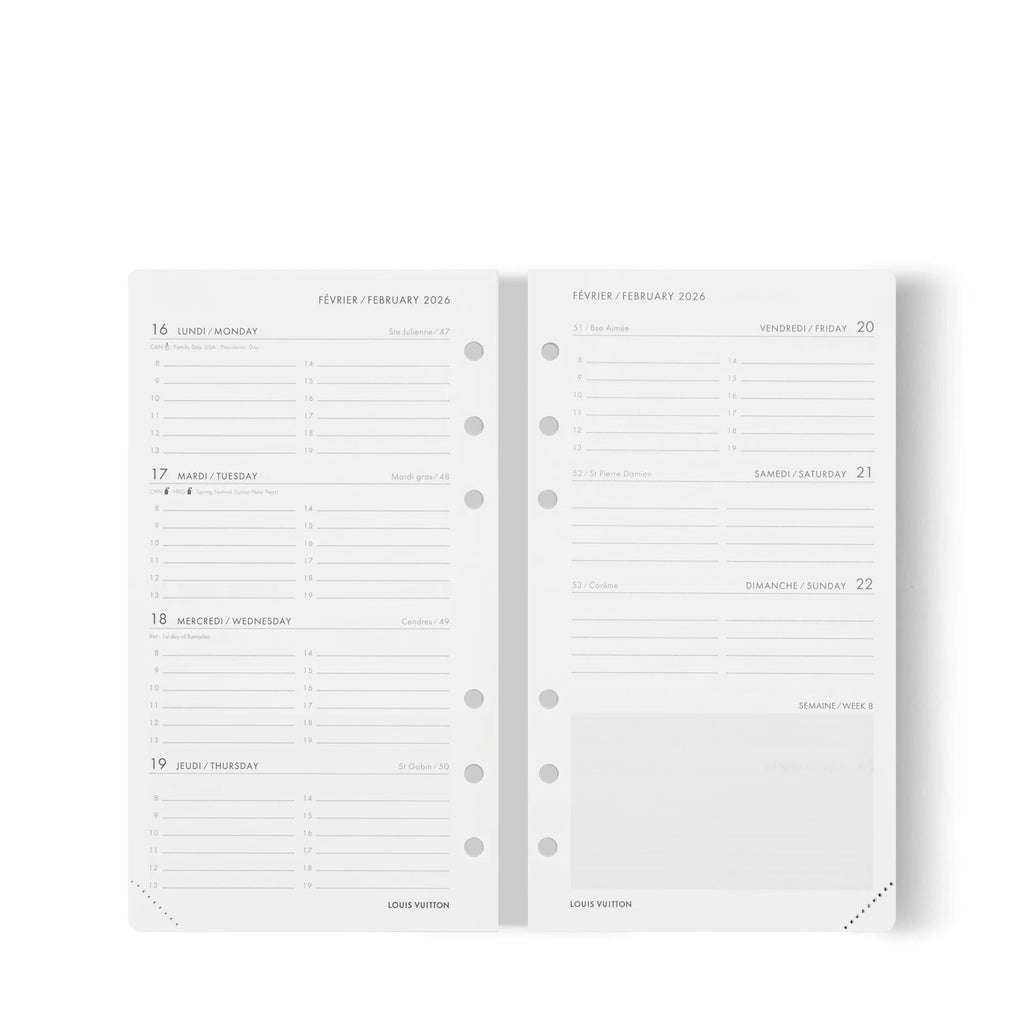 Medium Functional Agenda Refill 2026