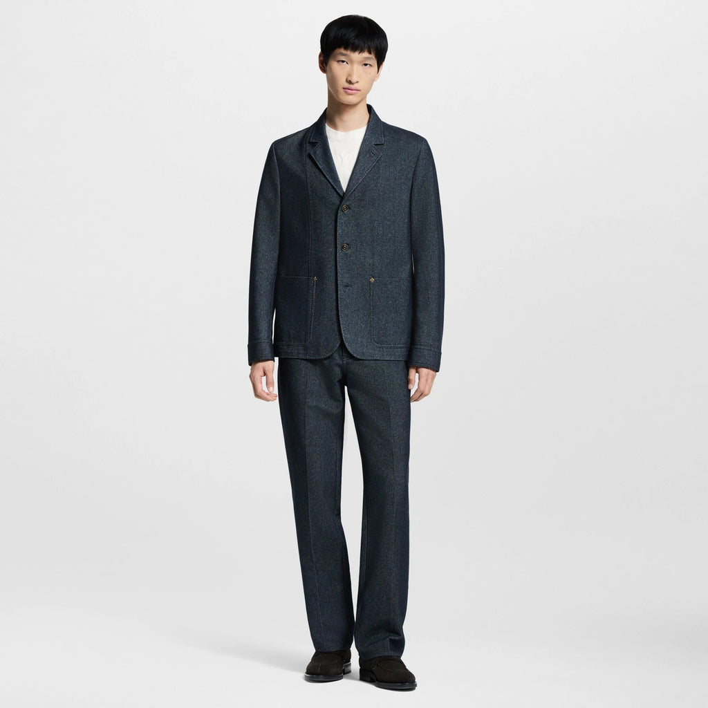 Cashmere Blend Denim Jacket