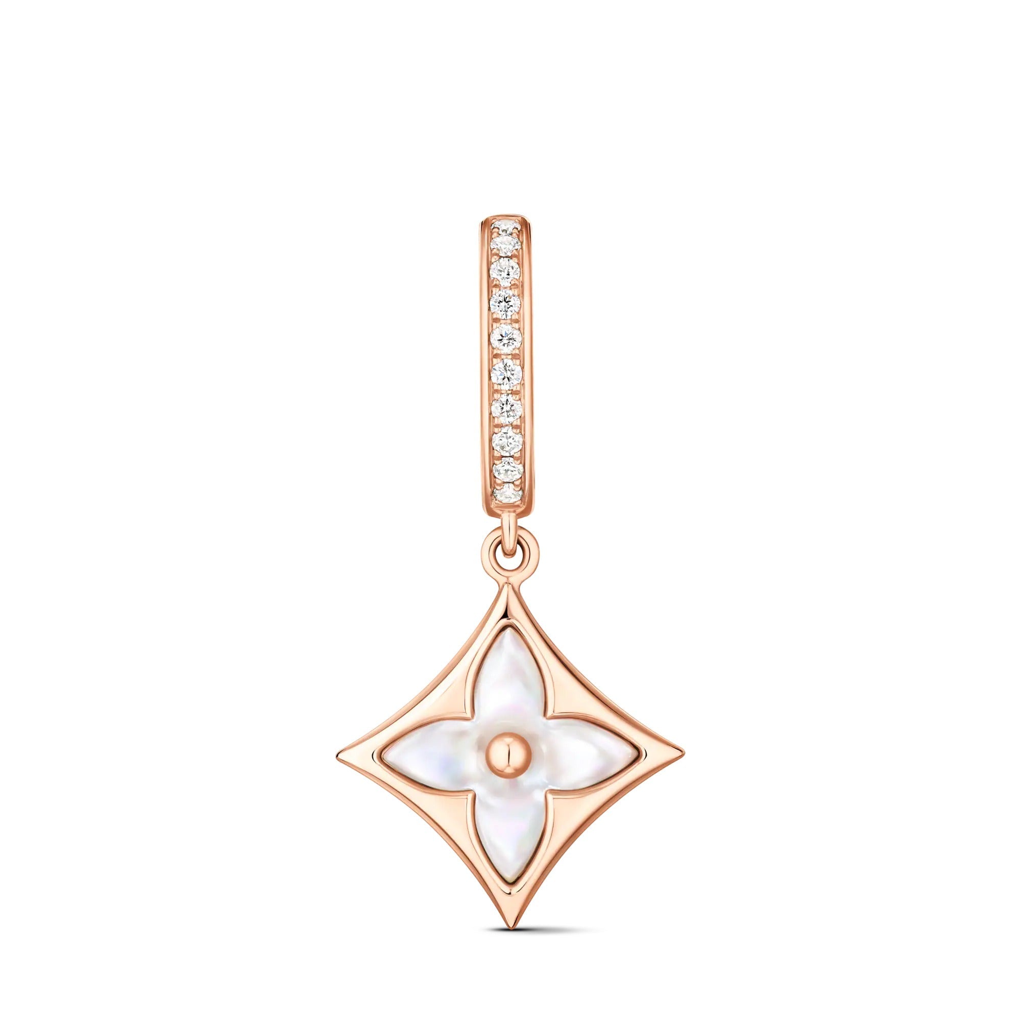 Color Blossom BB Star Sleeper, Pink Gold, White Mother-of-Pearl and Diamonds - per unit