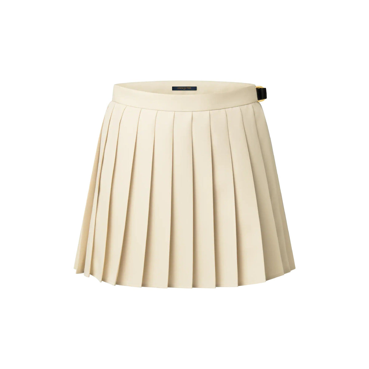 Belt Detail Pleated Mini Skirt