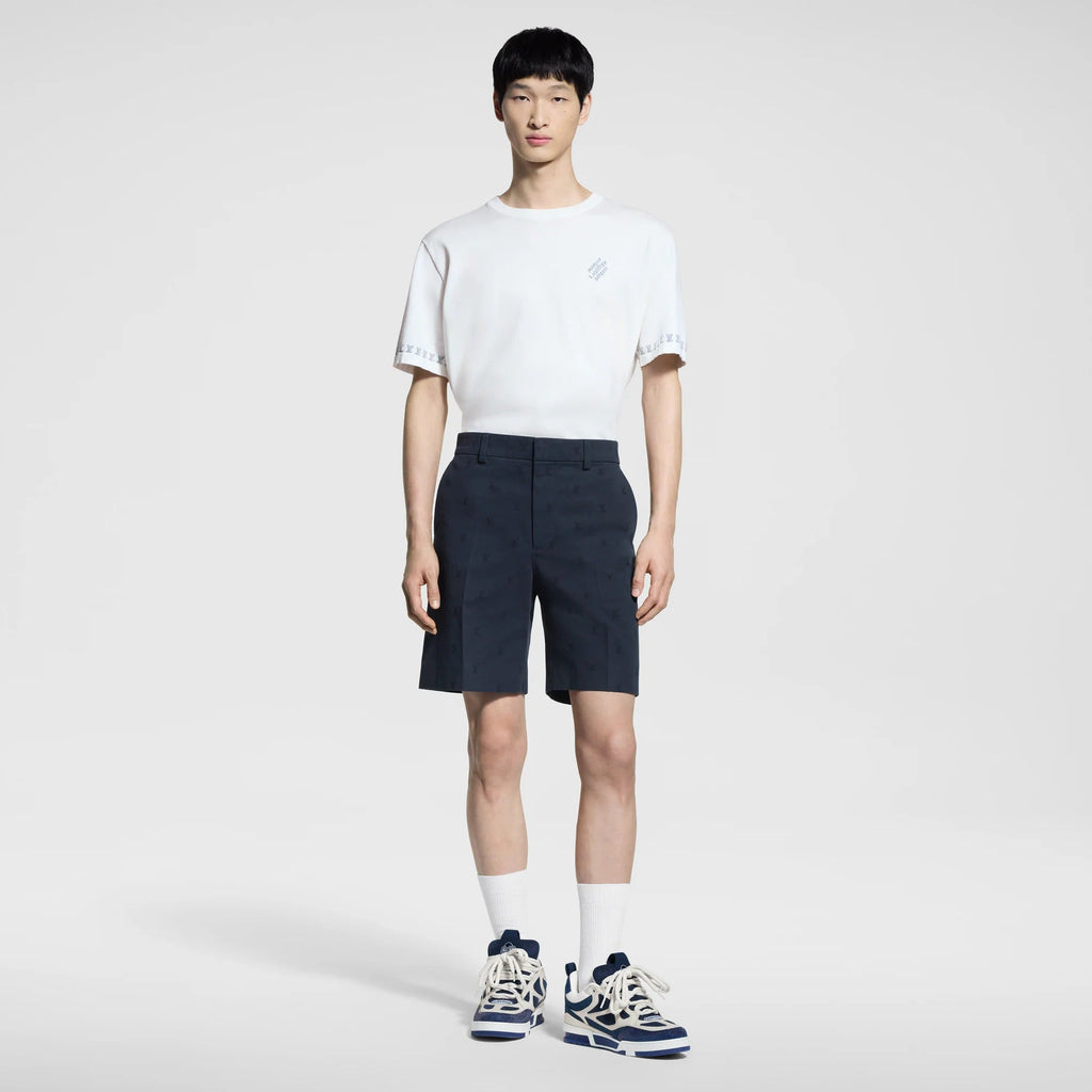 LV Blason Cotton Chino Shorts