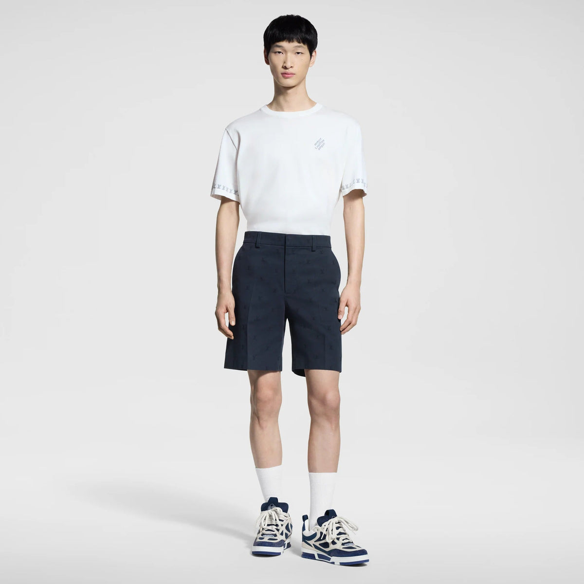 LV Blason Cotton Chino Shorts