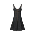 Topstitched Denim Dress