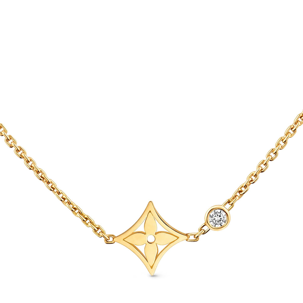 Idylle Blossom pendant, yellow gold and diamond