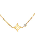 Idylle Blossom pendant, yellow gold and diamond