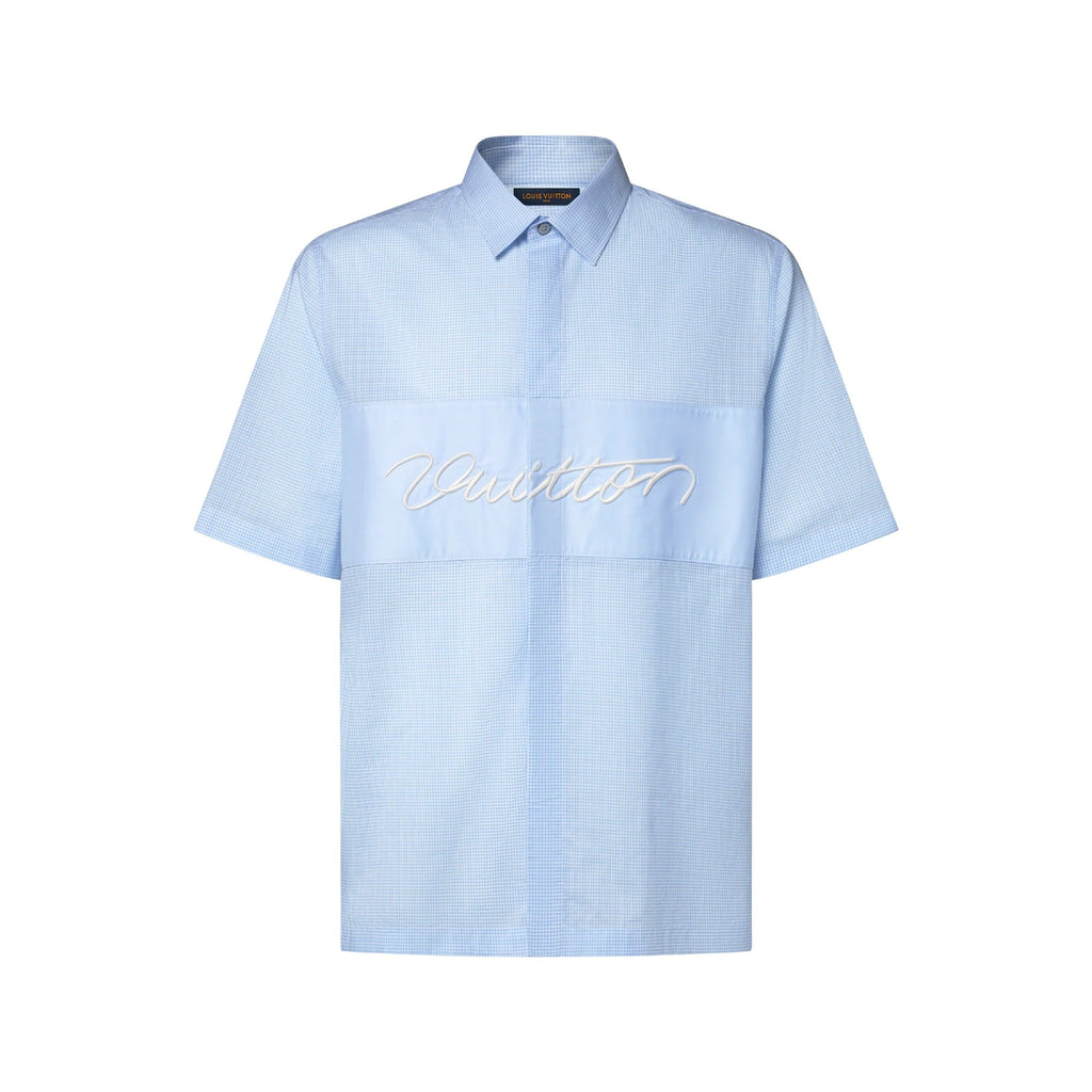 Embroidered Signature Short-Sleeved Shirt