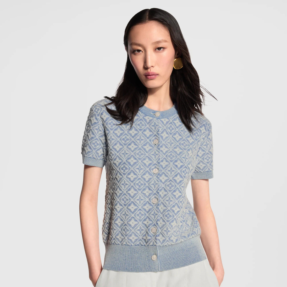 Monogram Toweling Cardigan