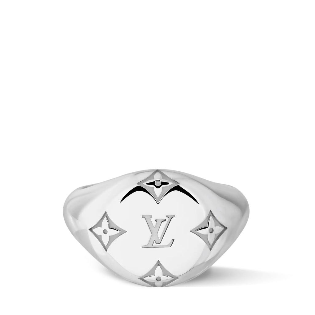 Les Gastons Vuitton Signet Ring, White Gold