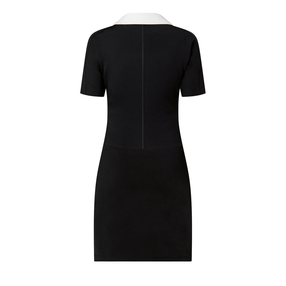 Technical Jersey Peter Pan Collar Dress