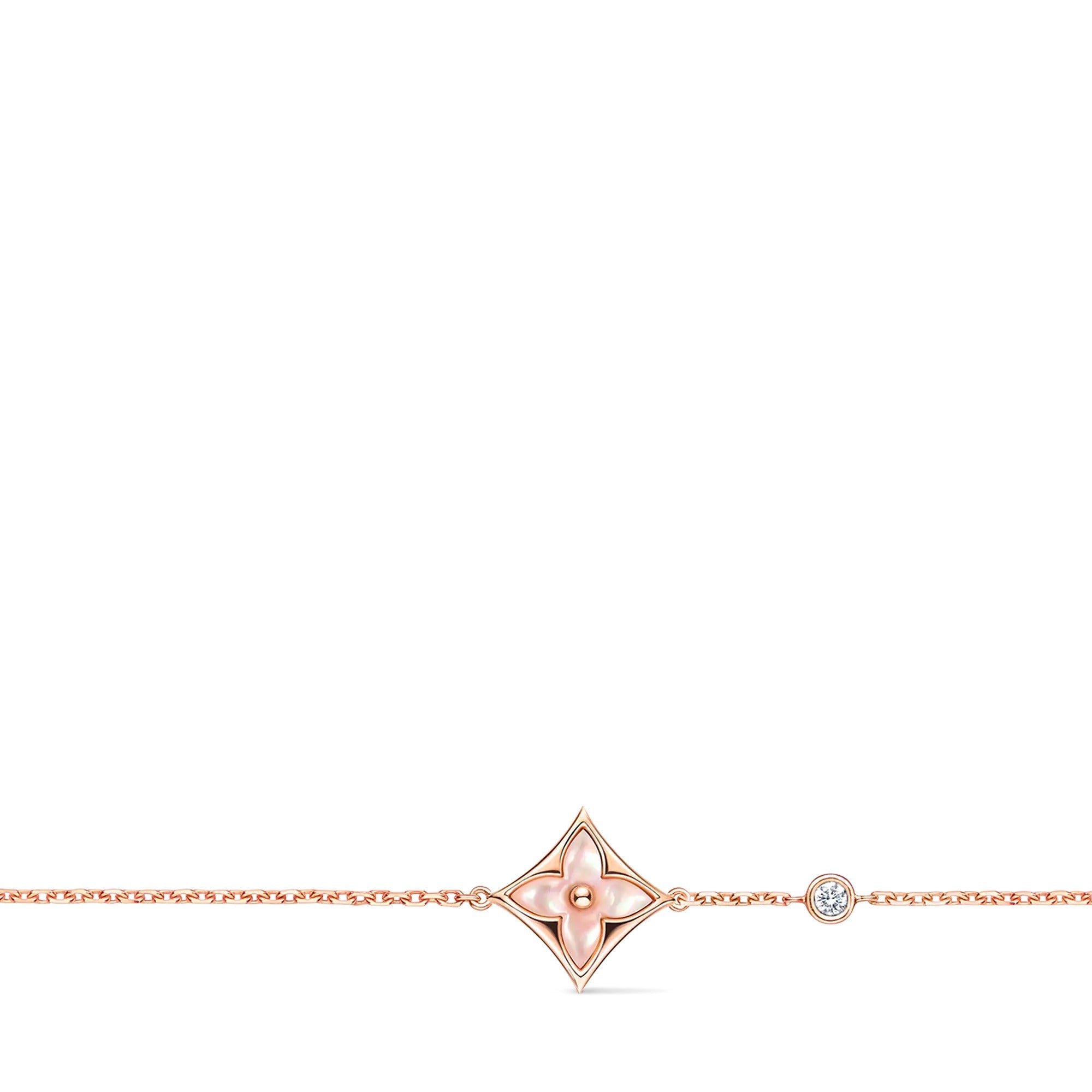 Color Blossom BB Star Bracelet, Pink Gold, Pink Mother-of-Pearl and Diamond
