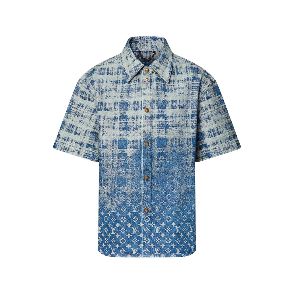 Denim Short-Sleeved Shirt