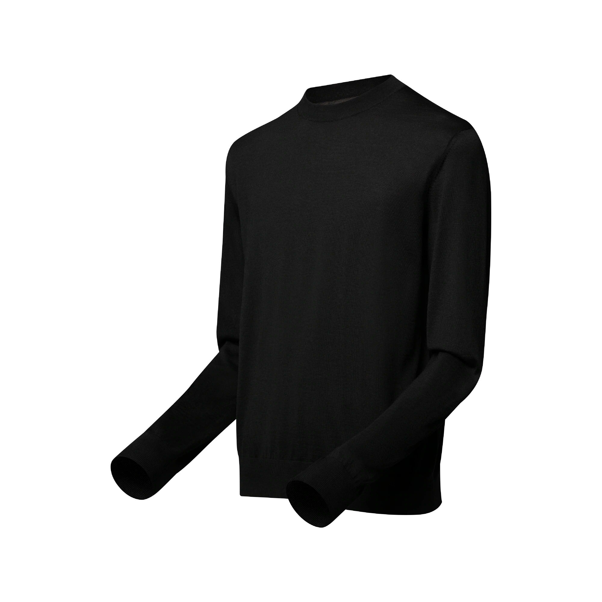 Silk, Cashmere And Wool Blend Crewneck