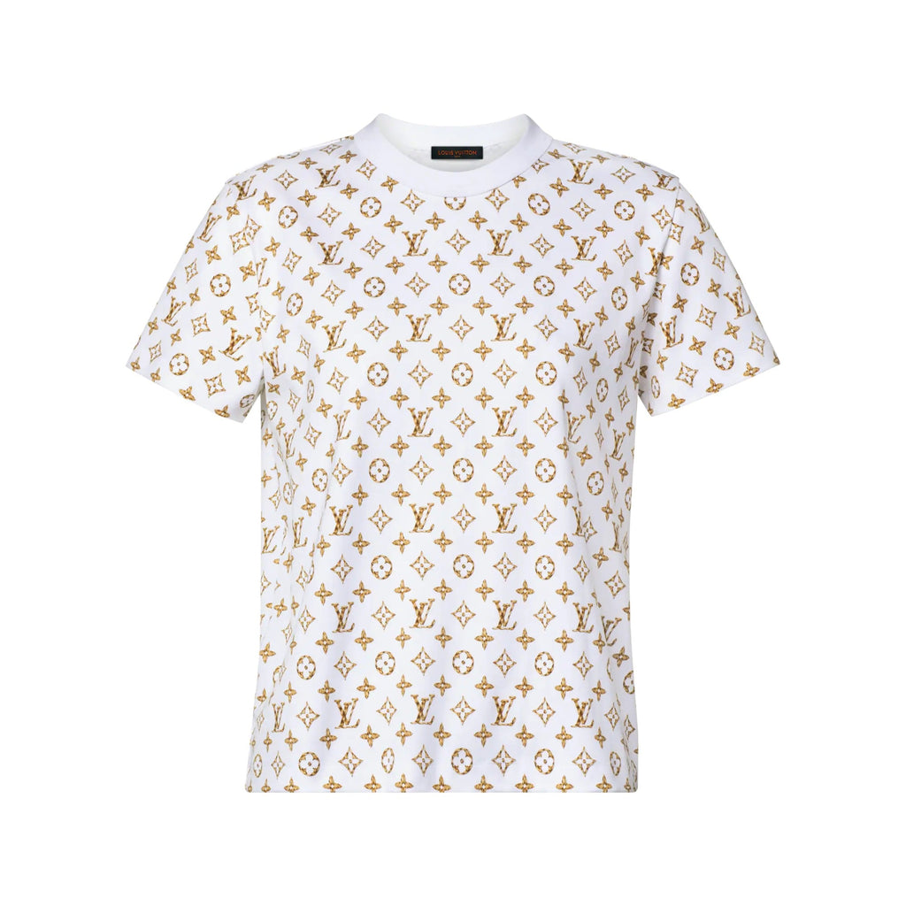 Woven Monogram Print T-Shirt