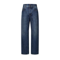 Denim Skate Pants With Leather Signature Pockets