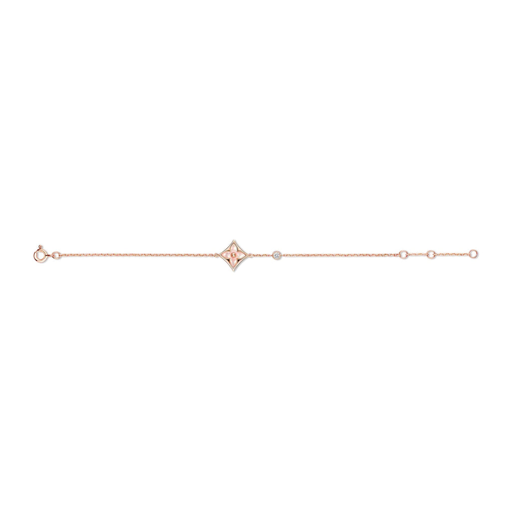 Color Blossom BB Star Bracelet, Pink Gold, Pink Mother-of-Pearl and Diamond