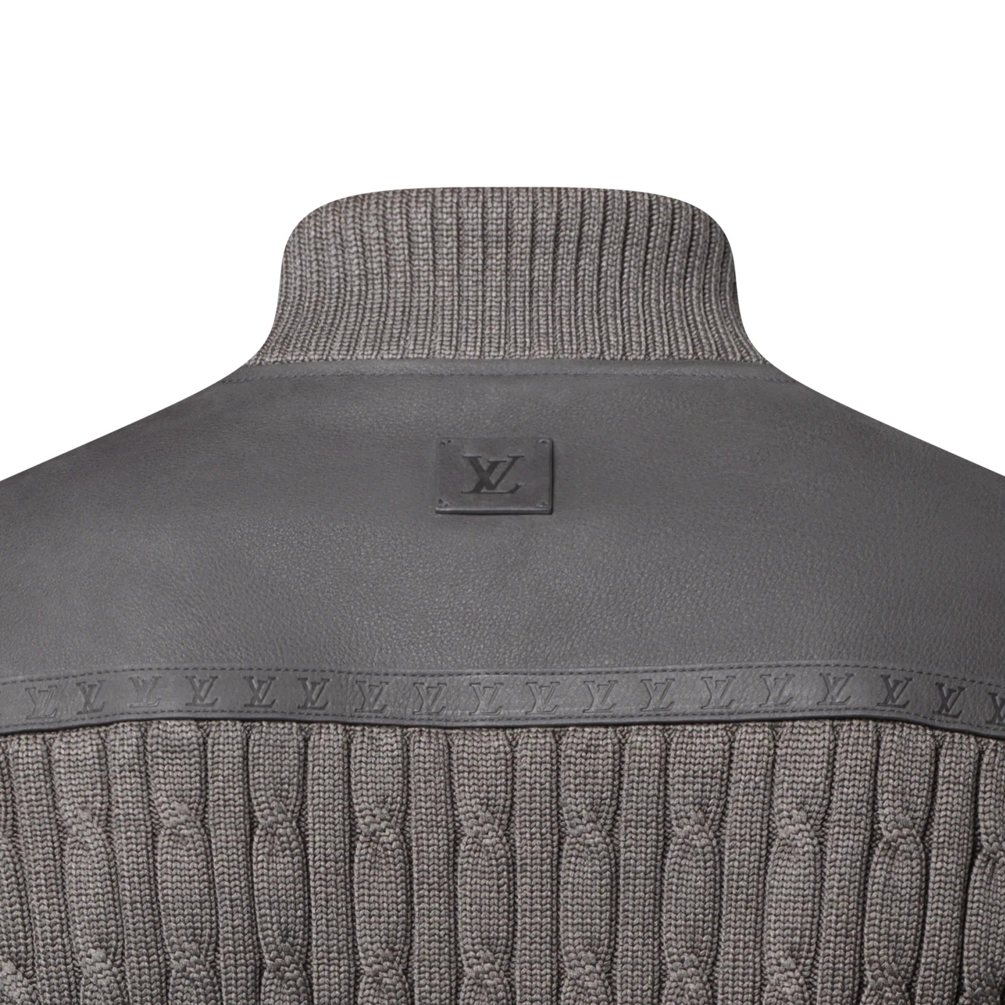 Mixed Suede And Knit Blouson
