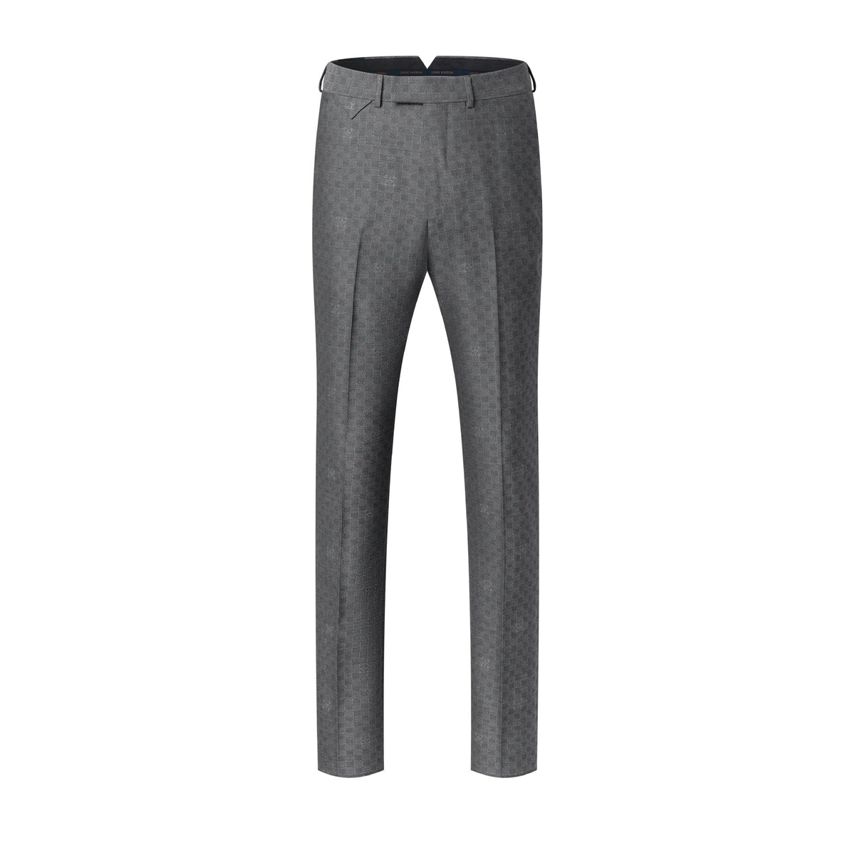 Damier Jacquard Cigarette Pants
