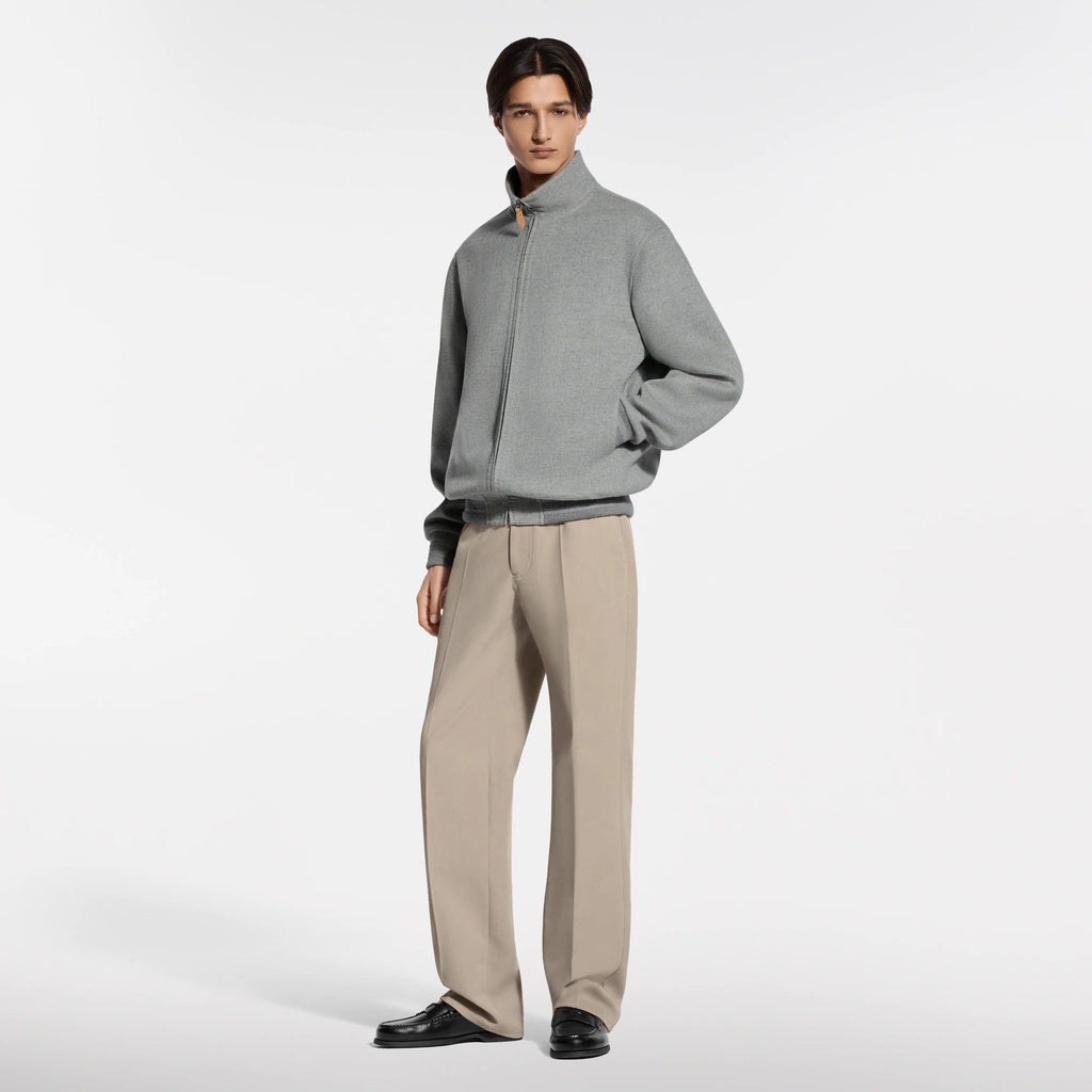 Double Face Cashmere-Wool Track Top
