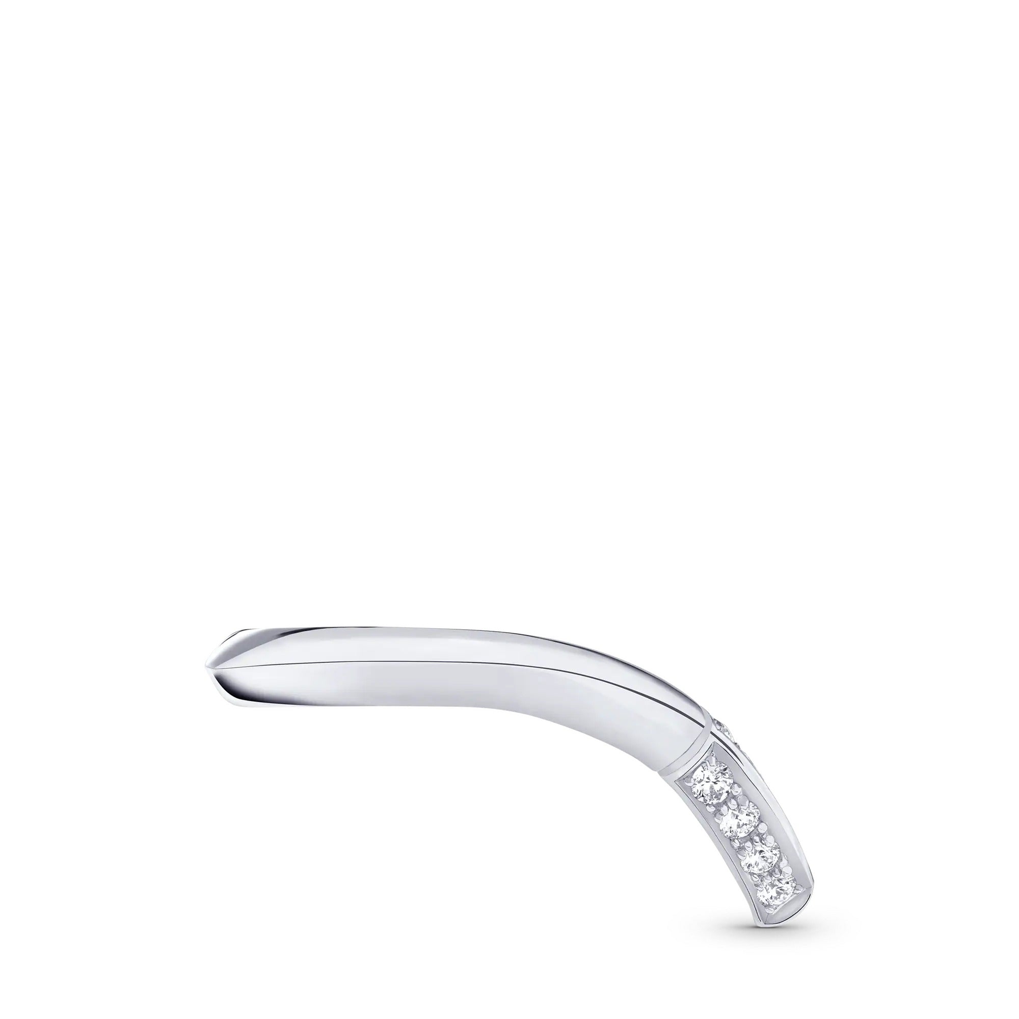 LV Diamonds Pavé V Ring, Platinum