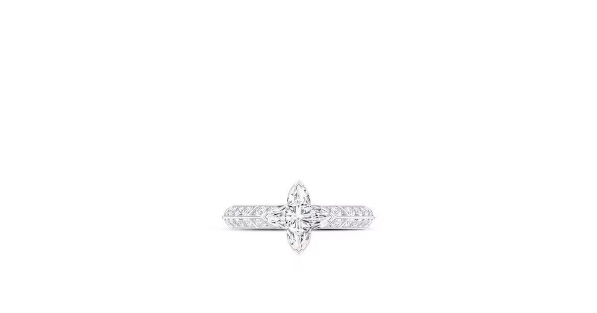 LV Diamonds Pavé Solitaire, LV Monogram Star cut